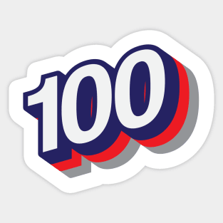 100 Sticker